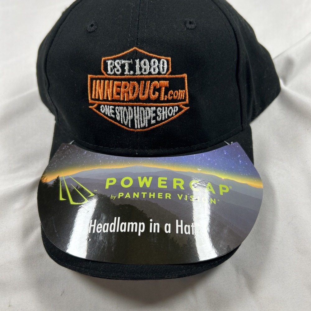 Panther Vision Powercap LED Lighted Baseball Hat Black Adjustable Headlamp Cap